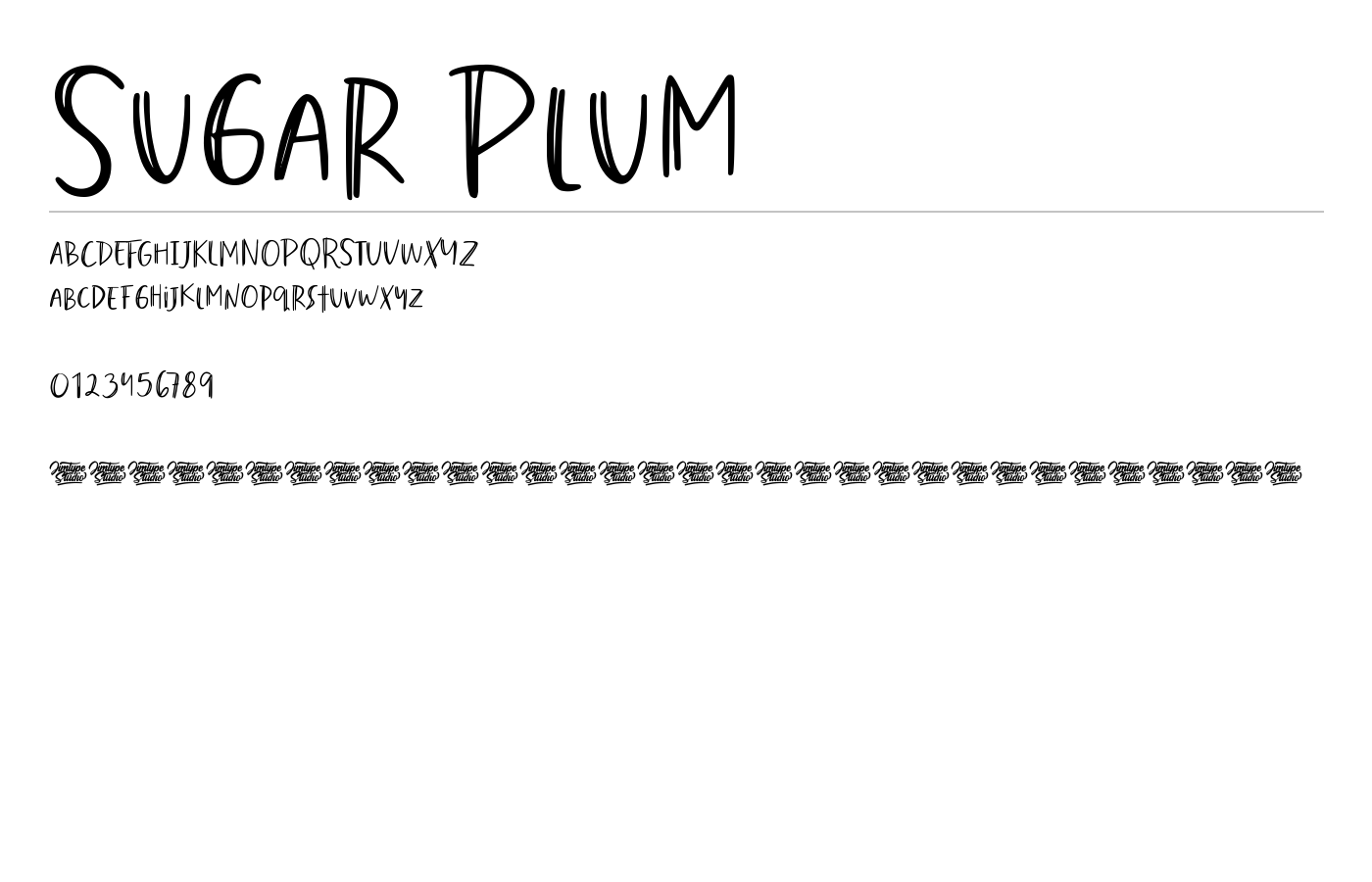 Sugar Plum Font preview