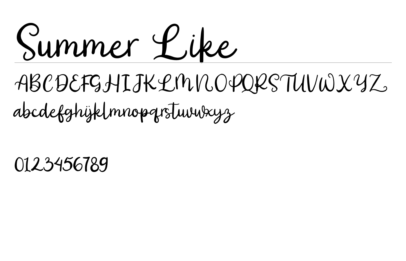 Summer Like Font Duo preview