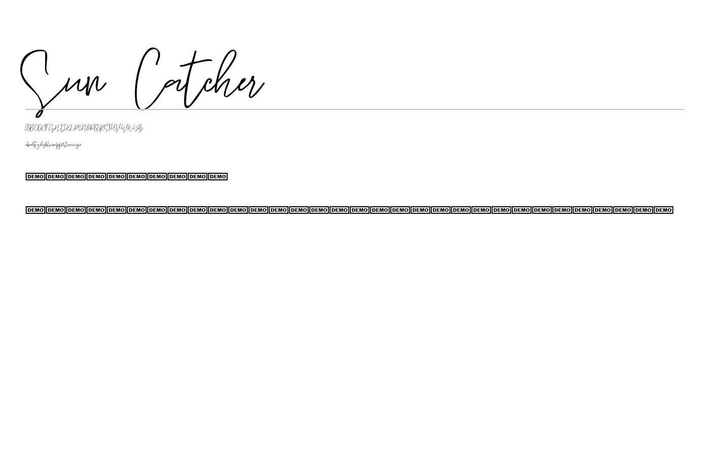 Sun Catcher Handwritten Script preview
