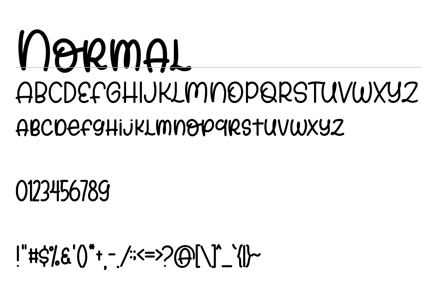 Sunday Unicorn Font preview
