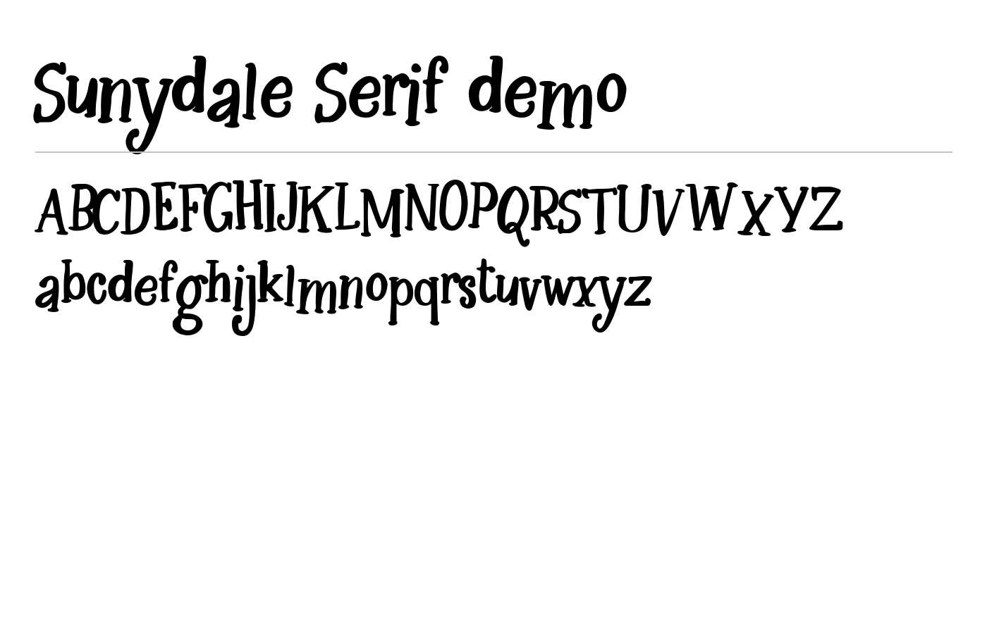Sunydale Font Duo preview