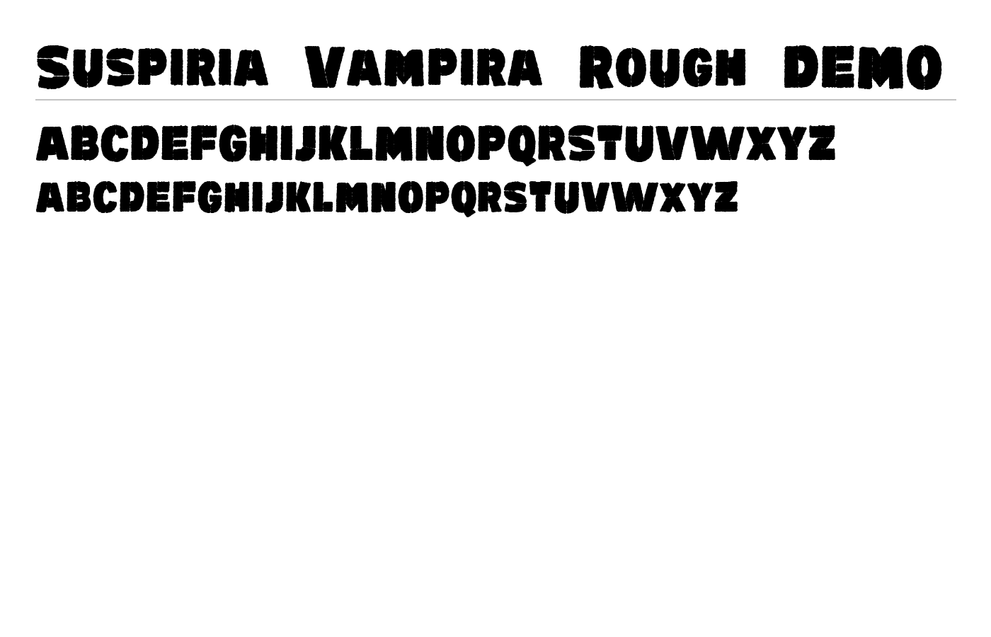 Suspiria Vampira Display Font preview