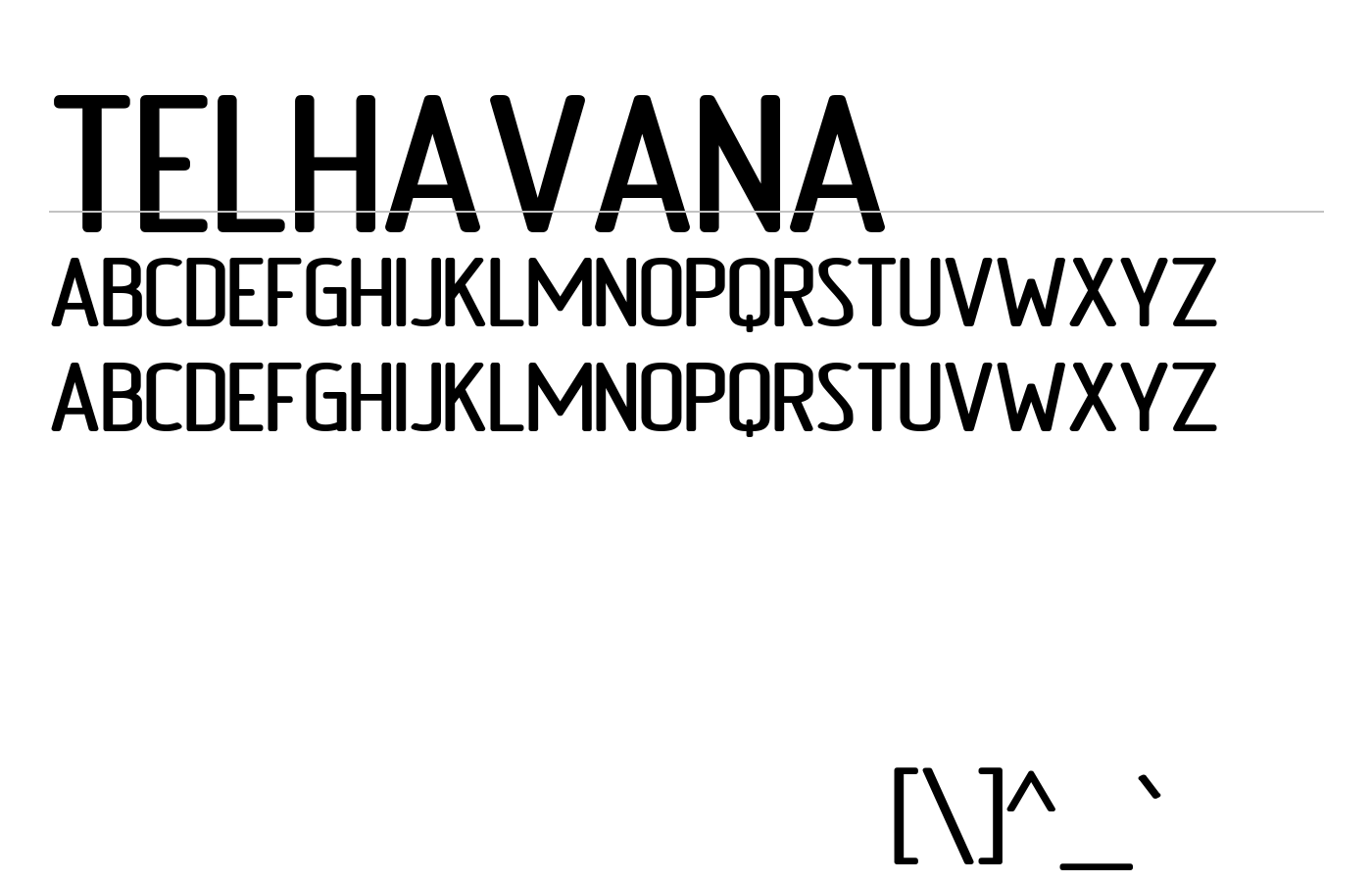 Telhavana Font preview