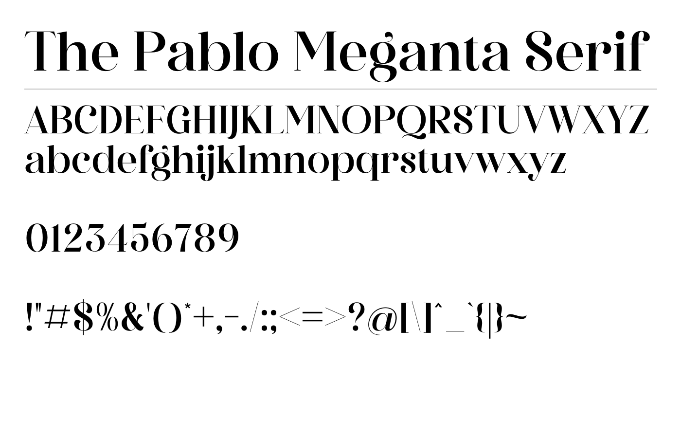 The Pablo Font preview