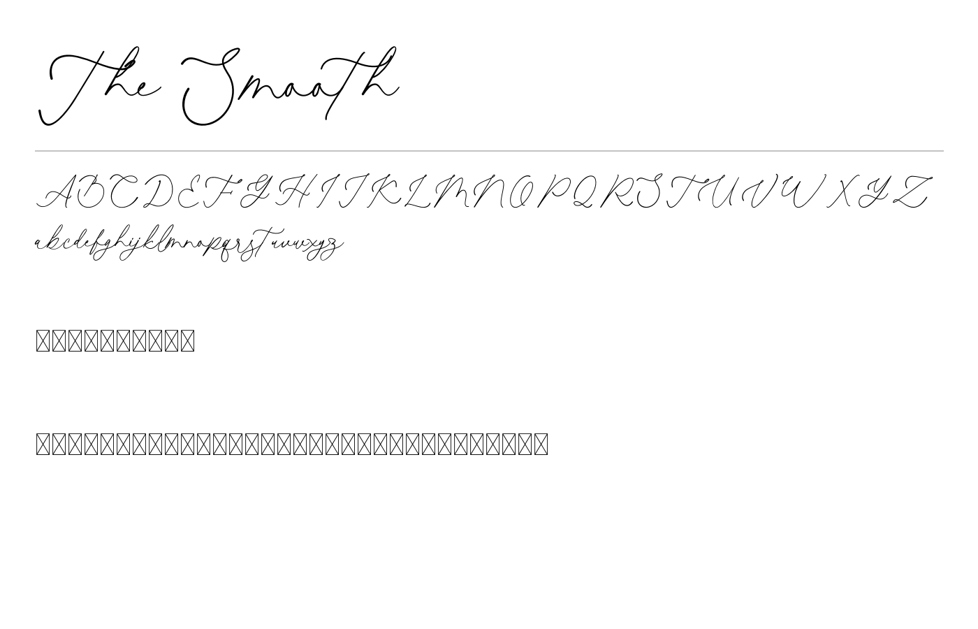The Smooth Calligraphy Font Download for Free