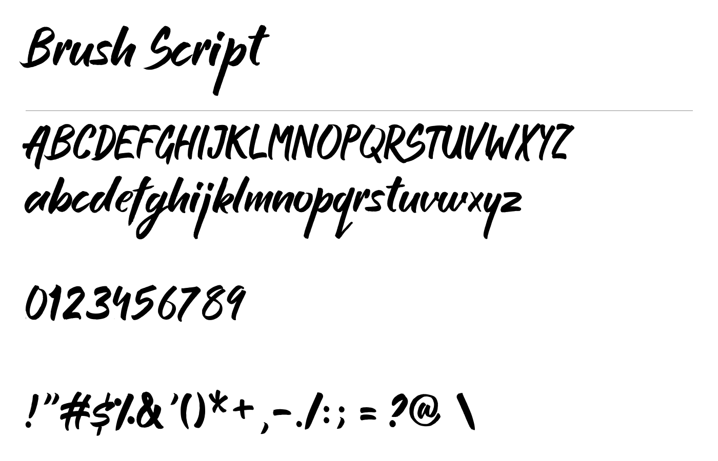 Think Music Script Font preview