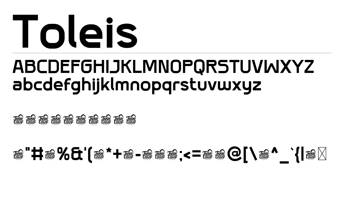 Toleis Font preview