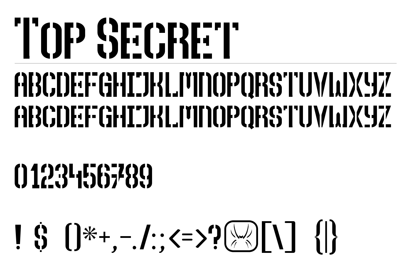 [TOP_SECRET] Font preview