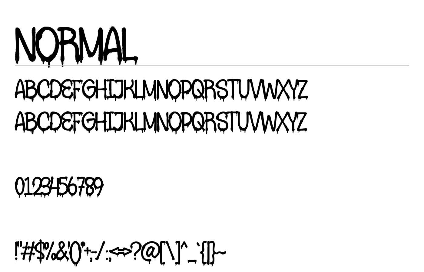 Urbandrips Font preview