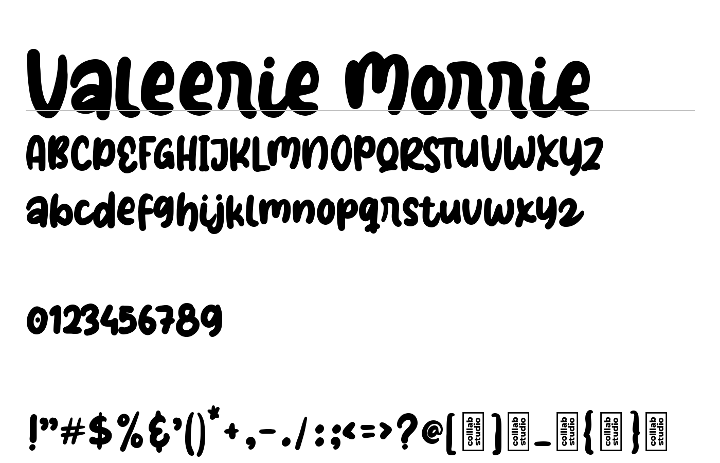 Valeerie Morrie Font preview