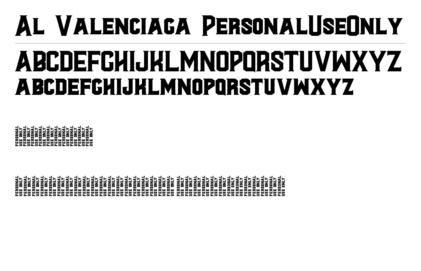 Valenciaga Font preview
