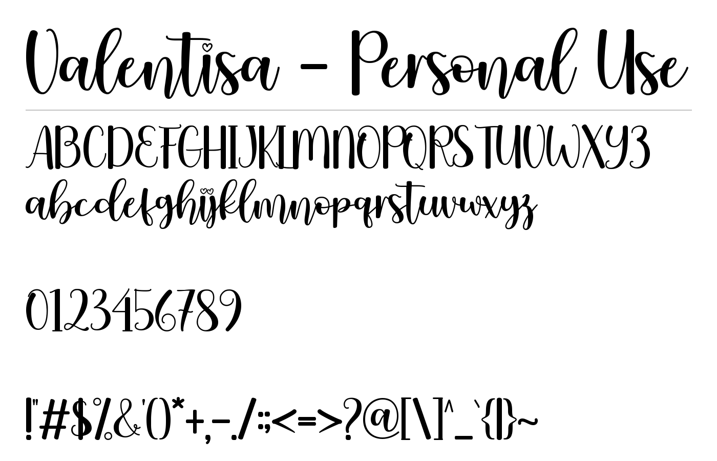 Valentisa Font preview