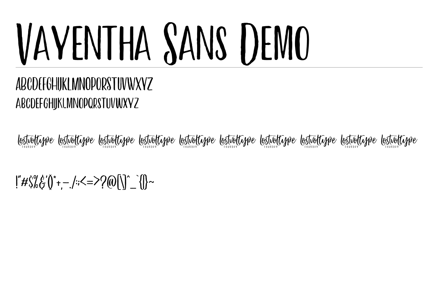 Vayentha Font Duo Demo preview