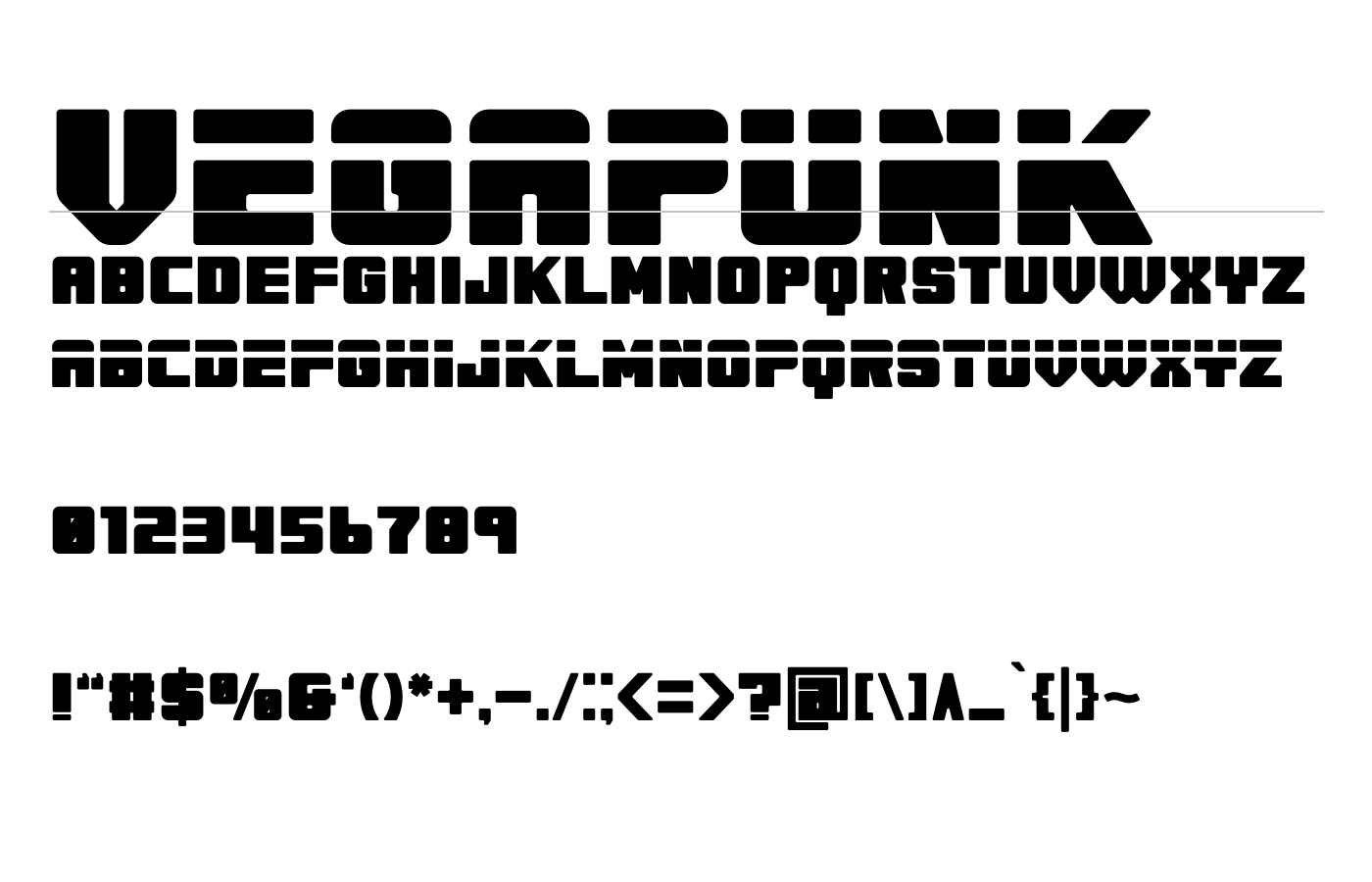 Vegapunk Font preview