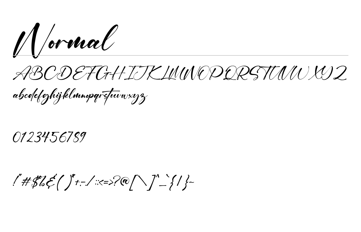 Vellaming Font preview