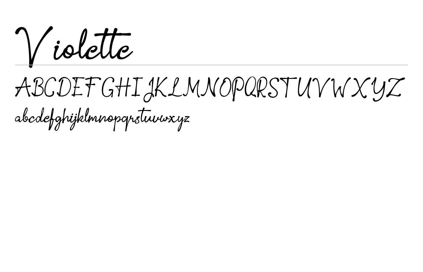 Violette Font preview