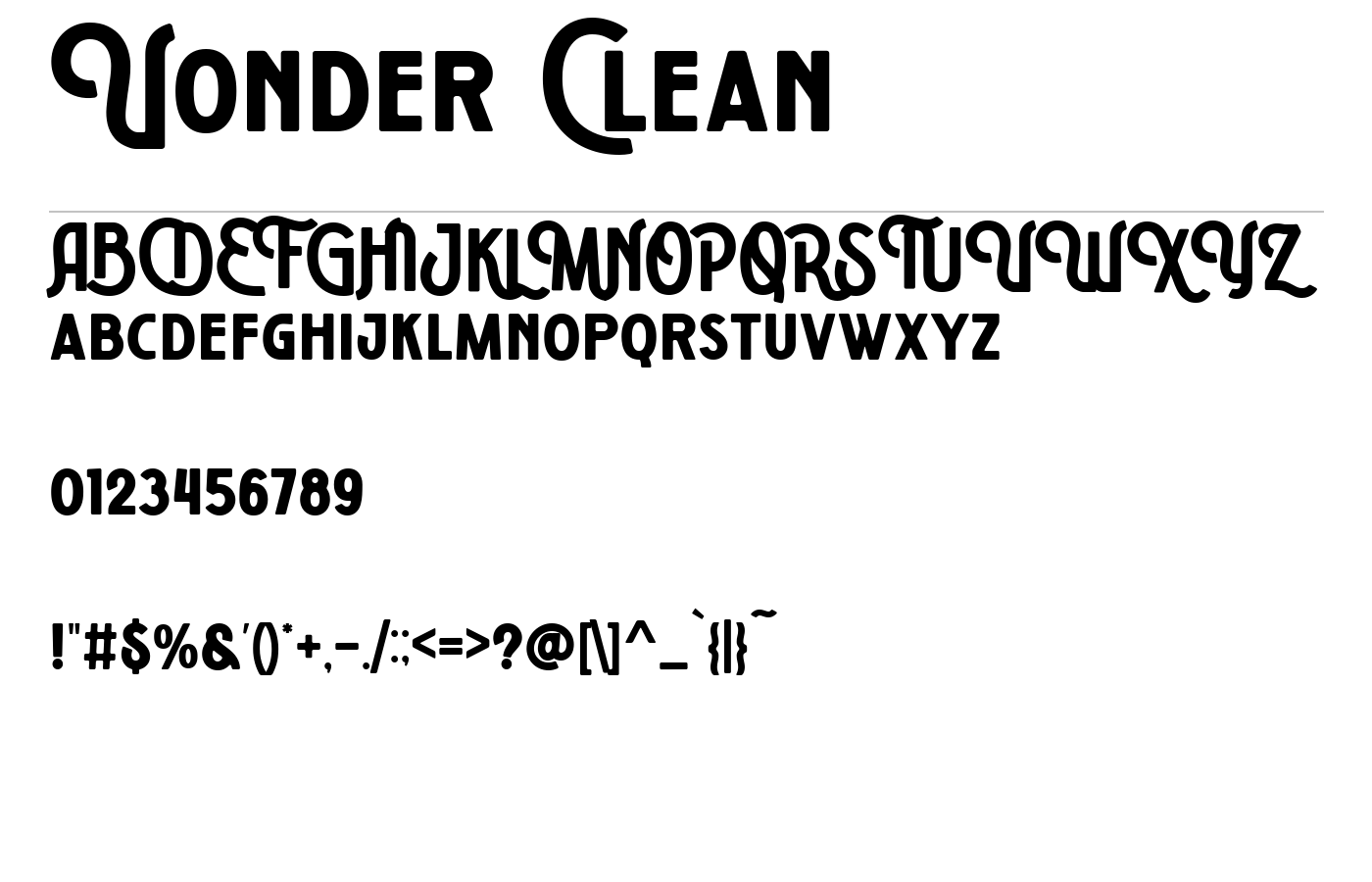 Vonder Font preview