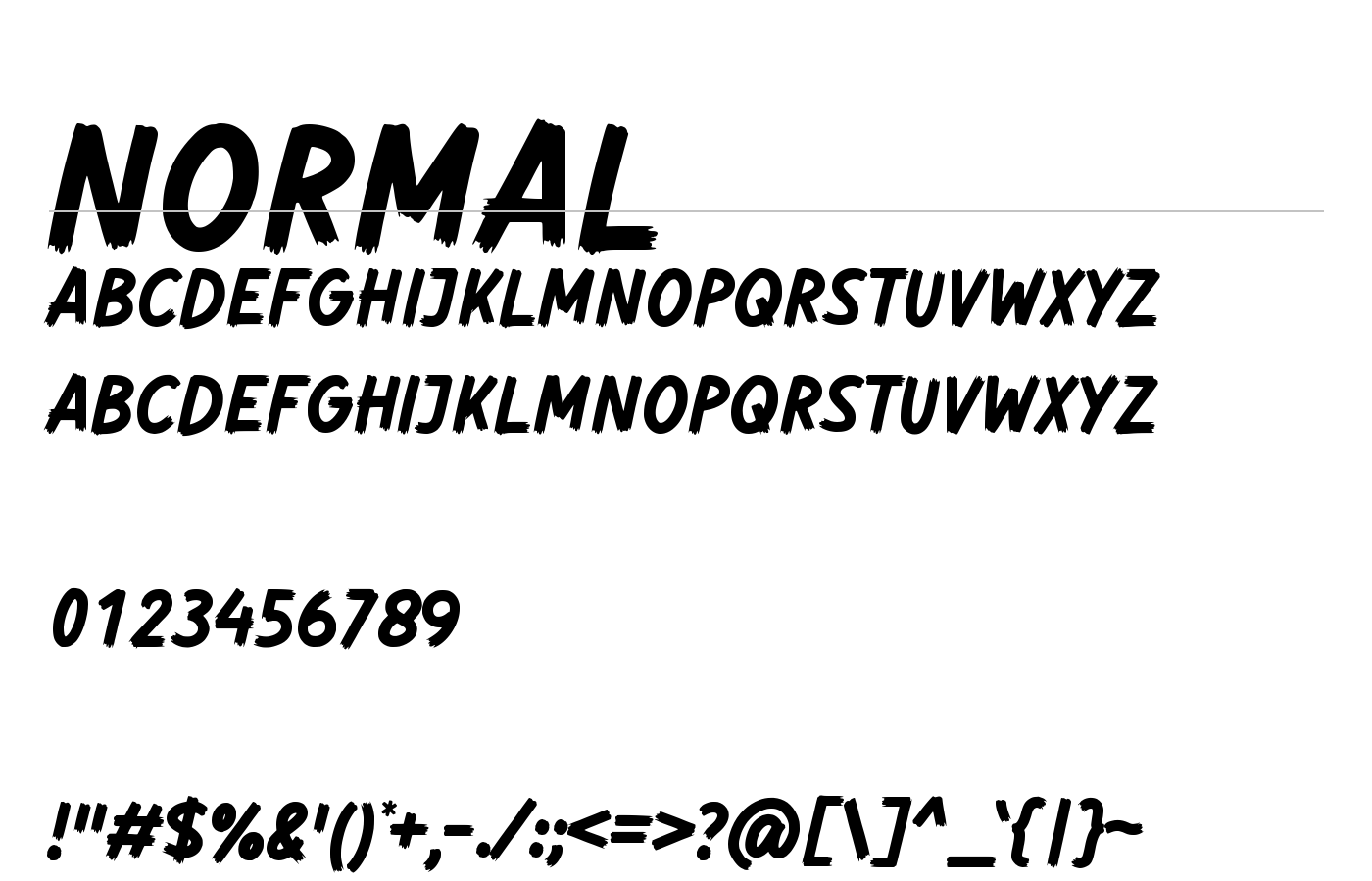 Wadezix Font preview