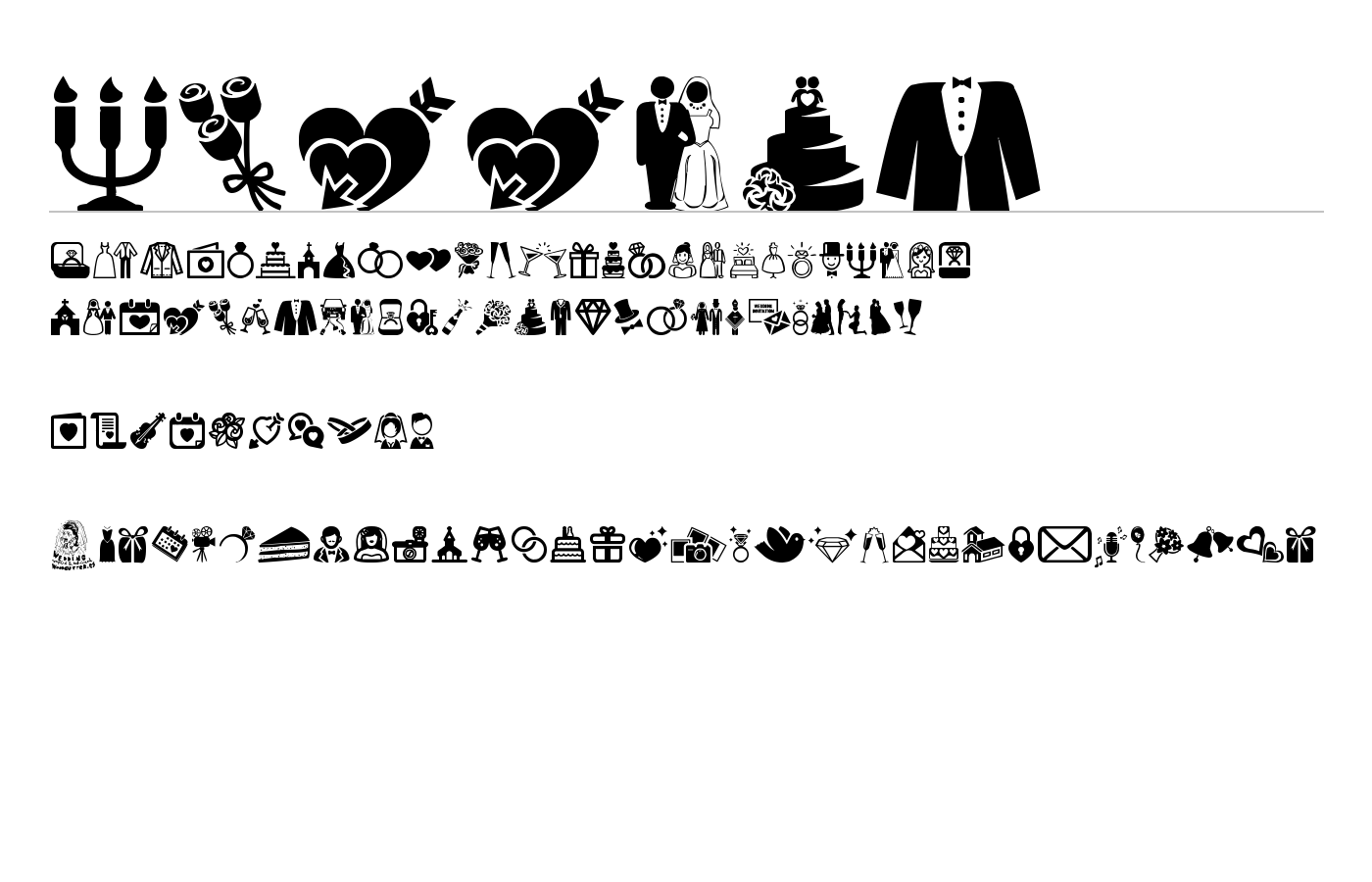 Wedding Font preview