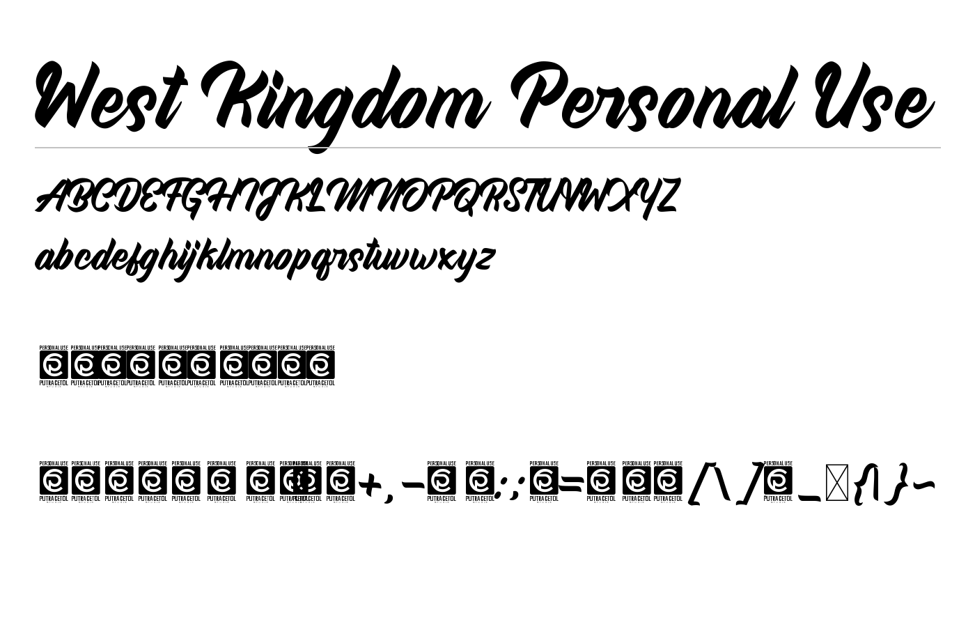 West Kingdom Font preview