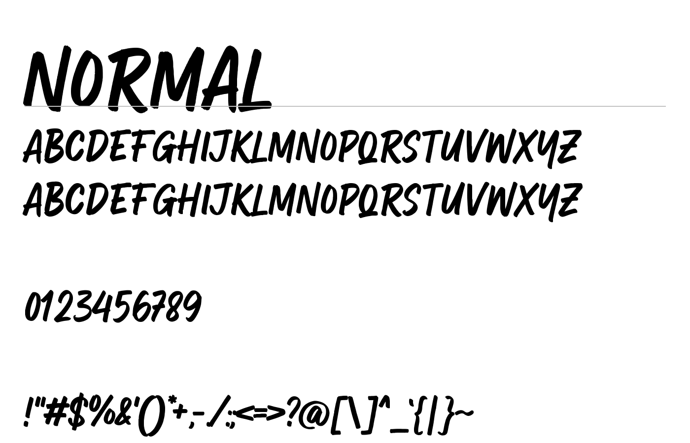 Westbum Font preview