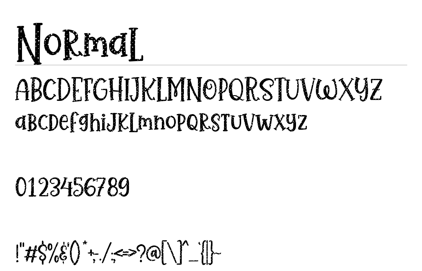 Winter Bumble Font preview