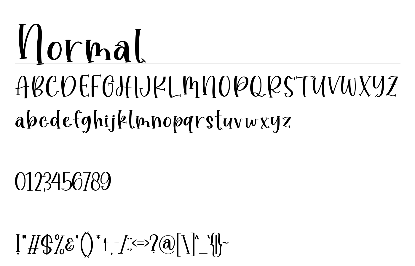 Wisebird Font preview