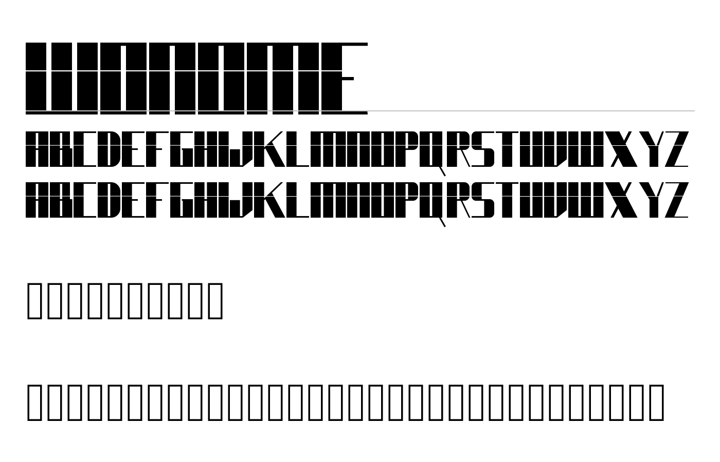 Wonome Font preview