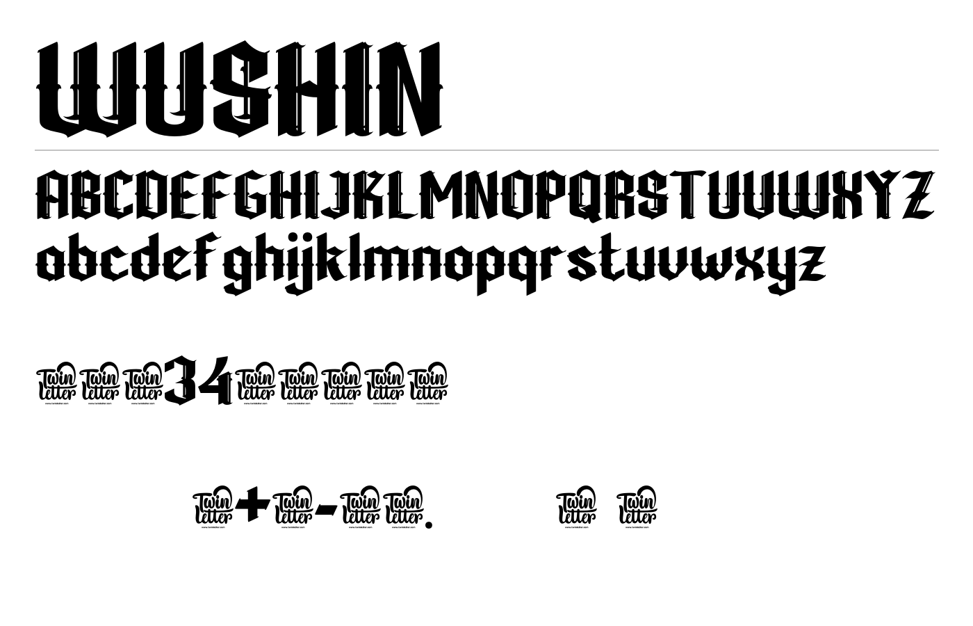 Wushin Font preview