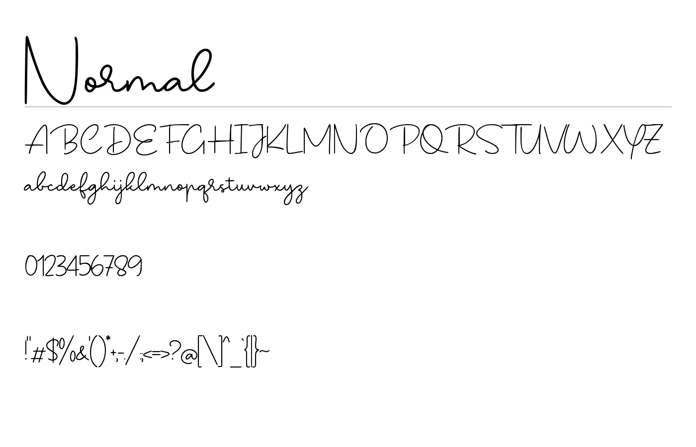 Yoehline Font preview