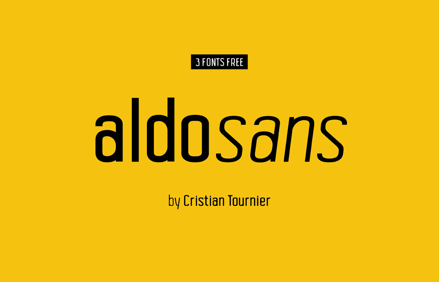 Aldo Sans Free Condensed Sans-Serif Family