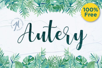 Autery Script Free Font