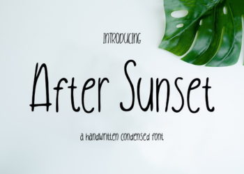 After Sunset Handwritten Condensed Font