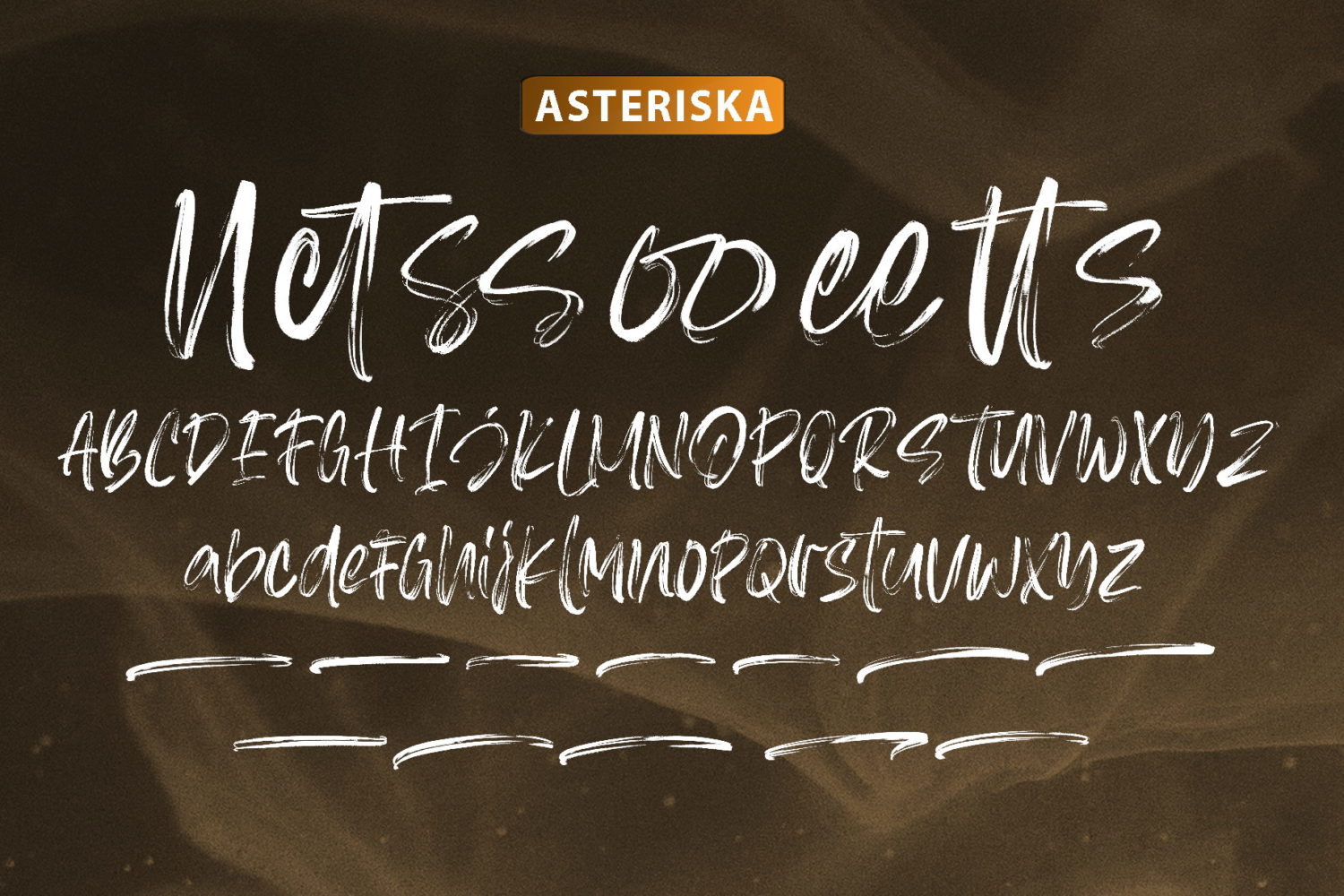 Asteriska Brush Font