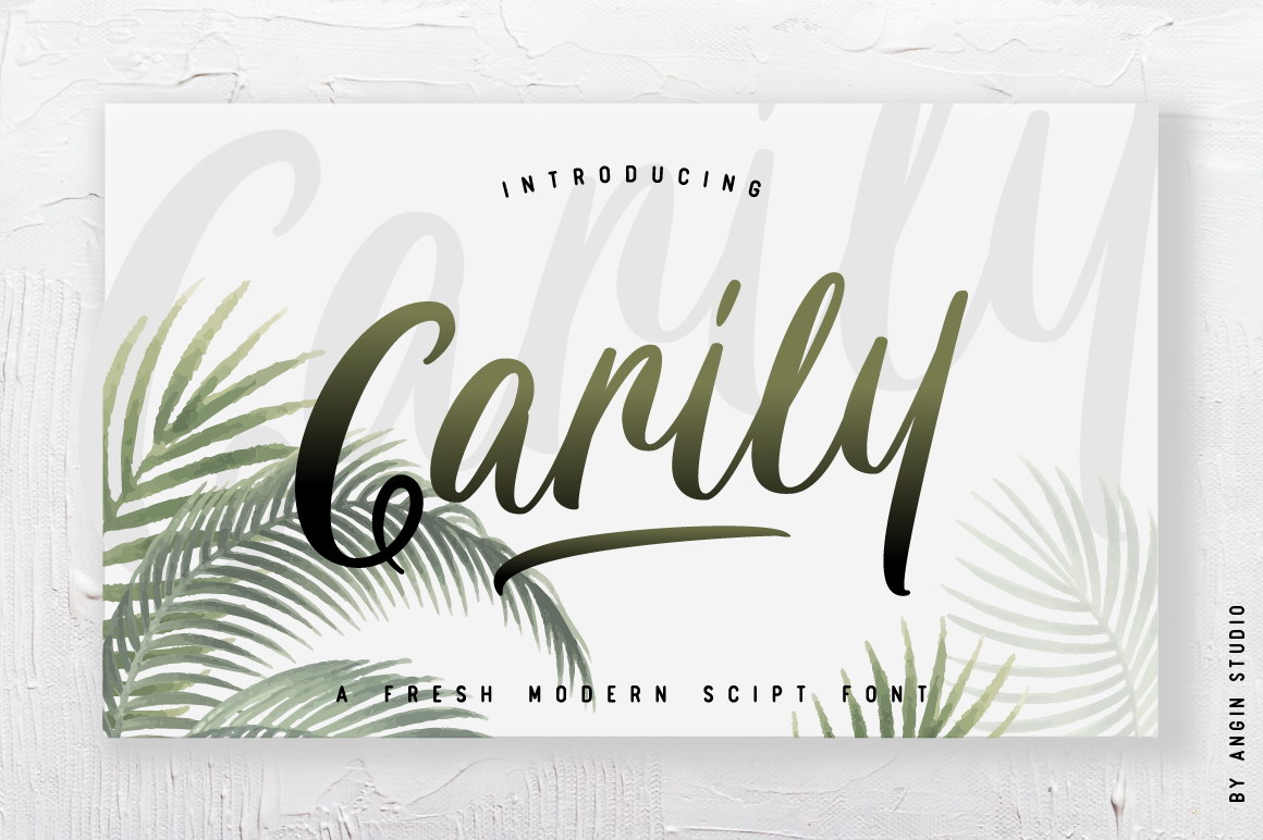 Carily Brush Font