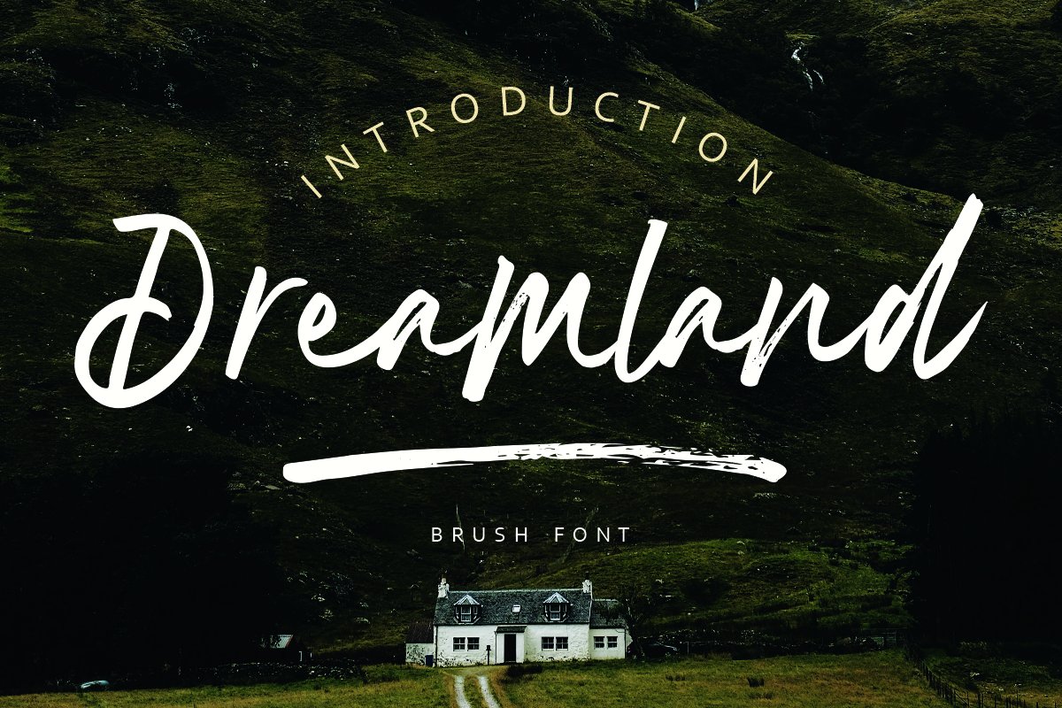 Dreamland Brush Font Free Demo