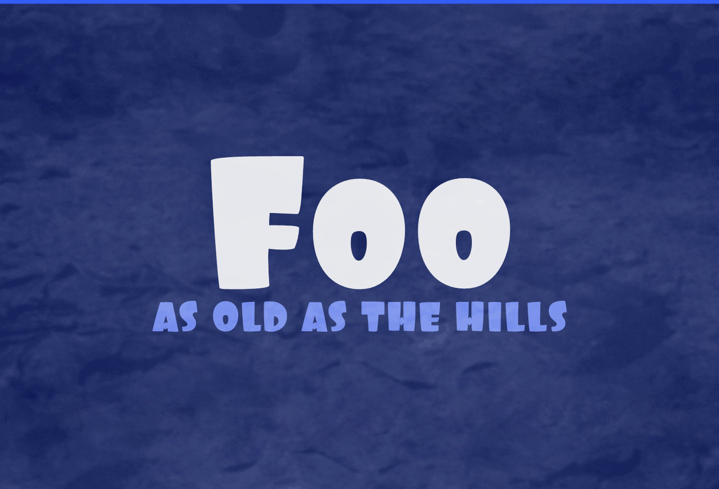 Foo Font