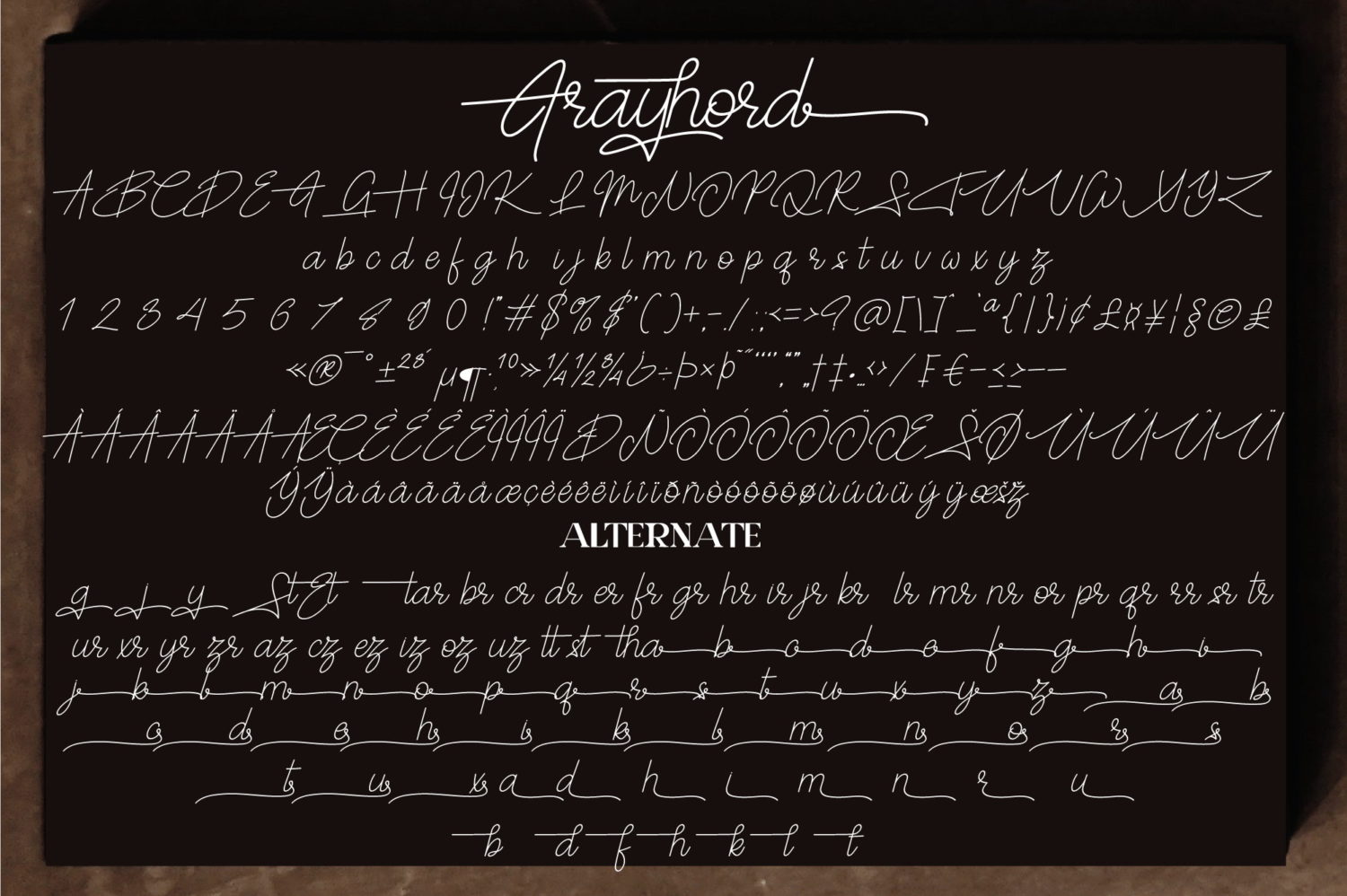 Frayhord Signature Font