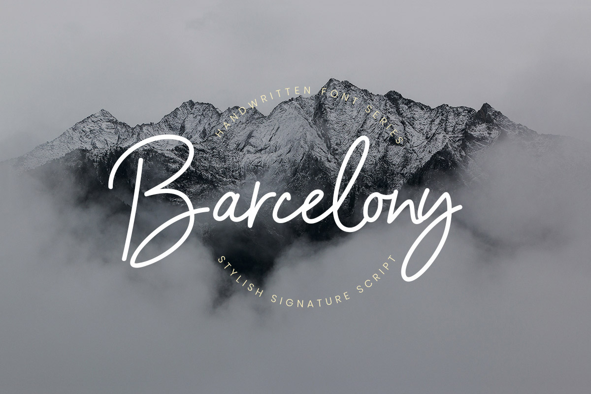Free Barcelony Signature Font