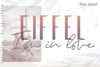 Free Eiffel in Love Trio Font