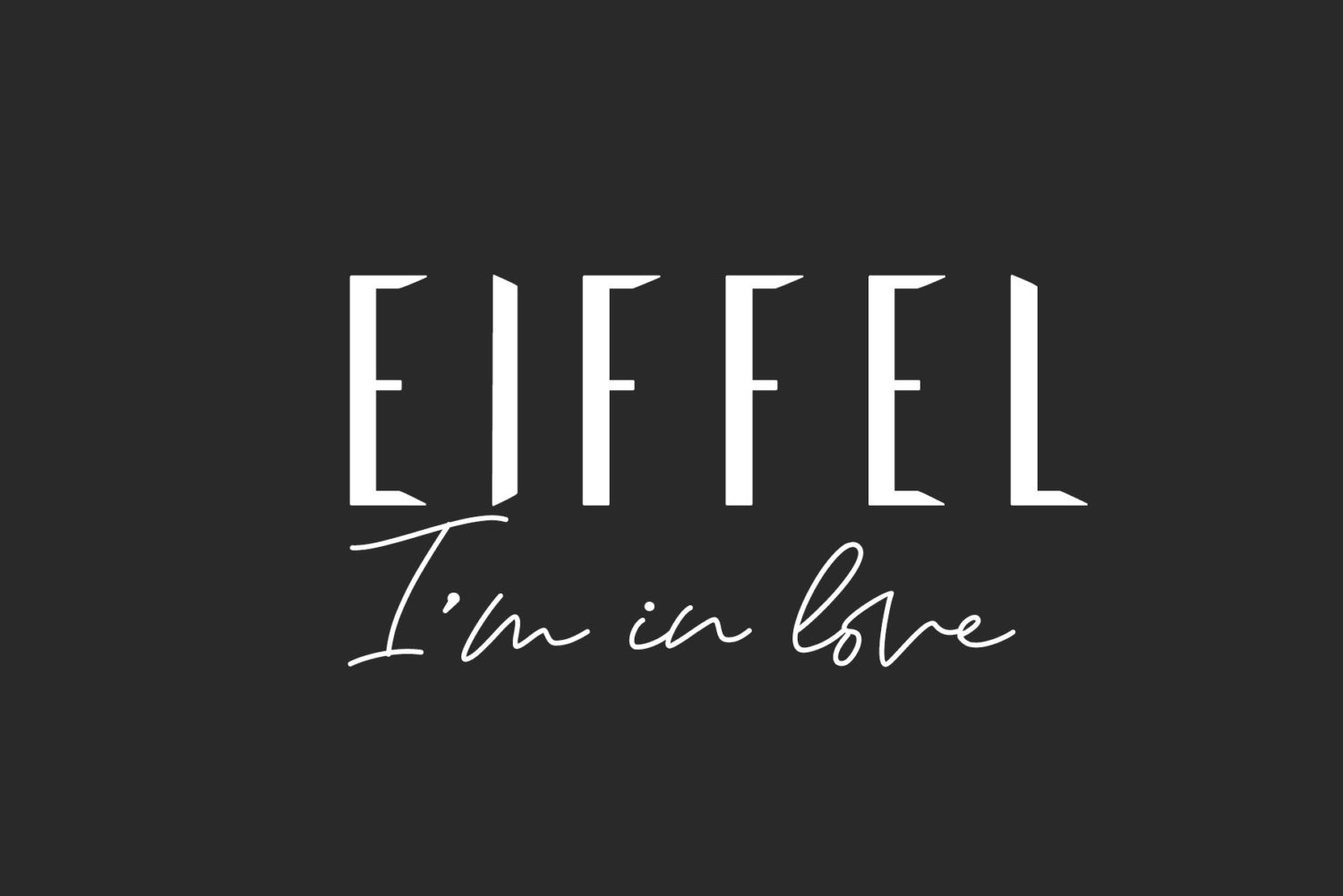 Free Eiffel in Love Trio Font