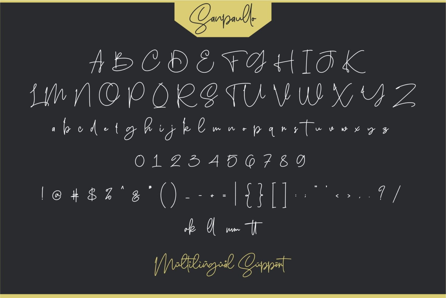 Free Sanpaullo Signature Font