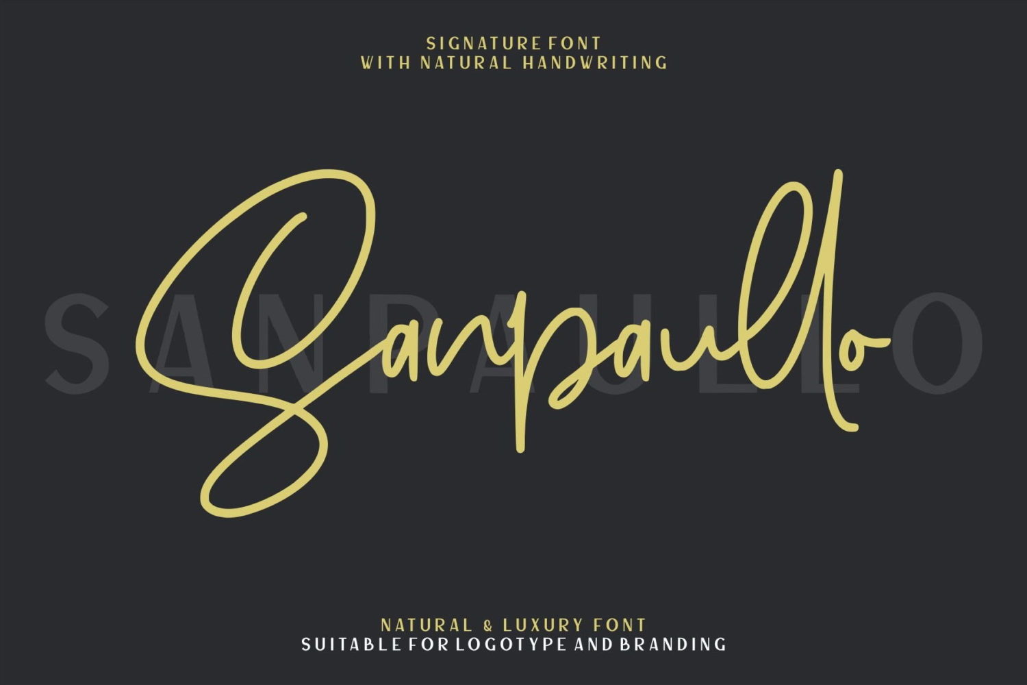 Free Sanpaullo Signature Font