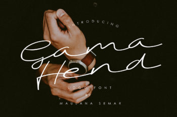 Gama Hend Handwriting Font