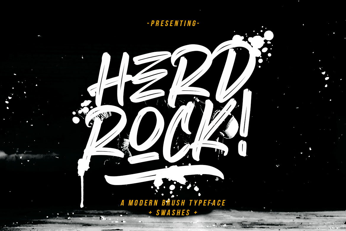 Herdrock – Free Brush Font