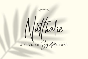 Natthalie Signature Font