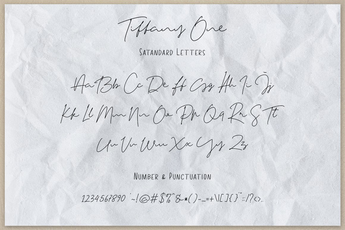 Tiffany Script Free Font Demo