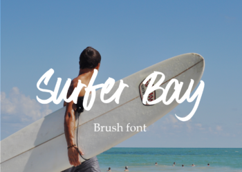 Surfer Bay Free Brush Font