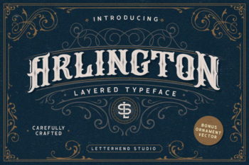 Arlington Layered Font