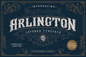 Arlington Layered Font